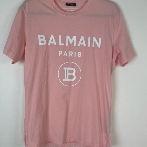 Authentic Balmain men unisex  oaj pink shirt - Picture 3 of 7